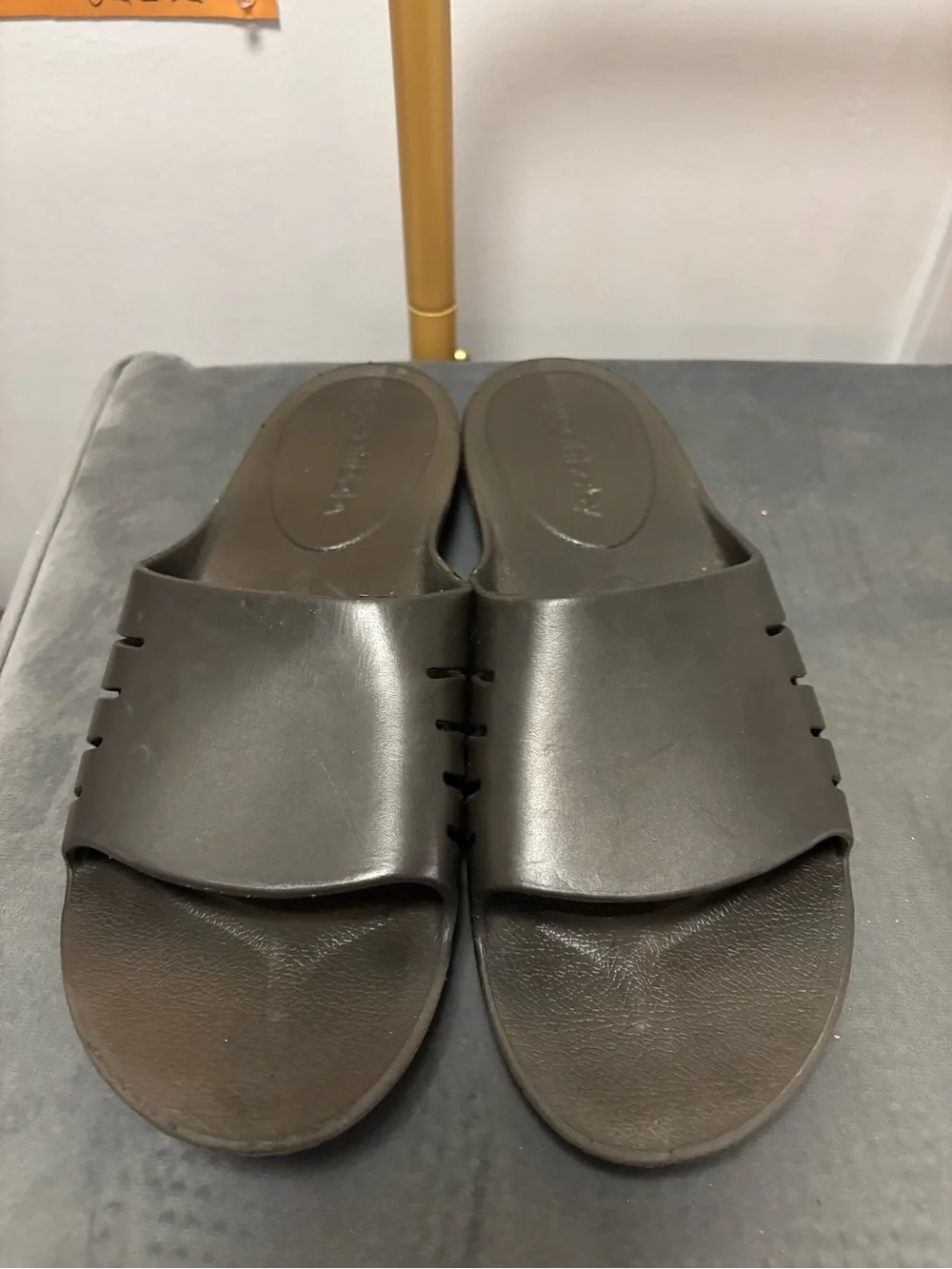 Slide Sandals in Dark gold - Casual Comfort